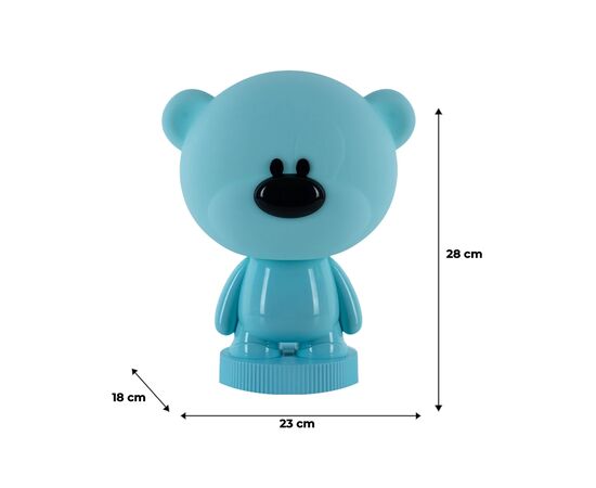 Ночник Kite Светильник LED с аккумулятором Bear, голубой (K24-490-2-3), изображение 6 Ночник Kite Светильник LED с аккумулятором Bear, голубой (K24-490-2-3), изображение 6