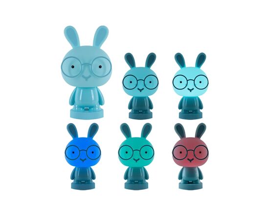 Ночник Kite Светильник LED с аккумулятором Bunny, голубой (K24-490-1-3), изображение 4 Ночник Kite Светильник LED с аккумулятором Bunny, голубой (K24-490-1-3), изображение 4