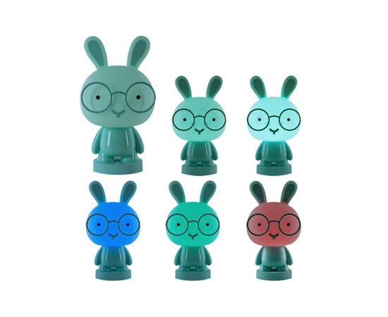 Ночник Kite Светильник LED с аккумулятором Bunny, зеленый (K24-490-1-4), изображение 4 Ночник Kite Светильник LED с аккумулятором Bunny, зеленый (K24-490-1-4), изображение 4