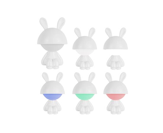 Нічник Kite Світильник LED з акумулятором Cute Bunny, білий (K25-316-1-1), зображення 4