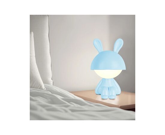 Ночник Kite Светильник LED с аккумулятором Cute Bunny, голубой (K25-316-1-3), изображение 5 Ночник Kite Светильник LED с аккумулятором Cute Bunny, голубой (K25-316-1-3), изображение 5
