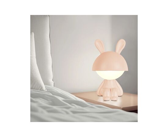 Ночник Kite Светильник LED с аккумулятором Cute Bunny, персиковый (K25-316-1-4), изображение 5 Ночник Kite Светильник LED с аккумулятором Cute Bunny, персиковый (K25-316-1-4), изображение 5
