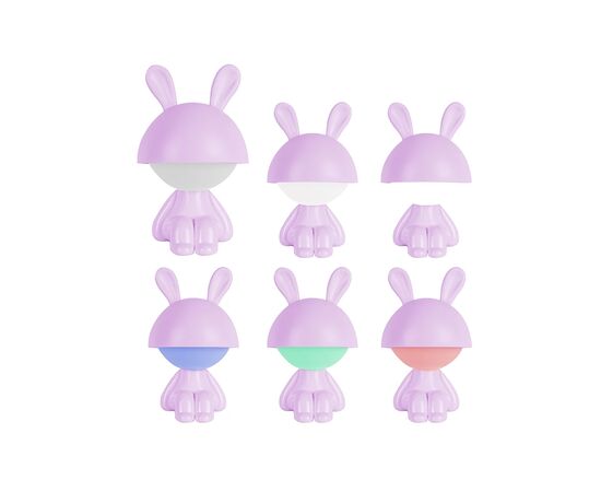 Ночник Kite Светильник LED с аккумулятором Cute Bunny, фиолетовый (K25-316-1-5), изображение 4