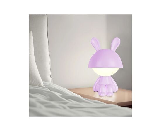 Ночник Kite Светильник LED с аккумулятором Cute Bunny, фиолетовый (K25-316-1-5), изображение 5