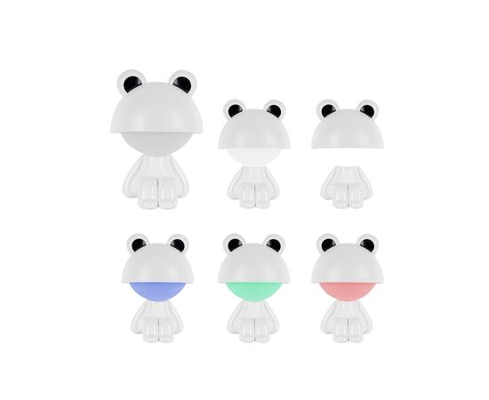 Нічник Kite Світильник LED з акумулятором Cute Froggy, білий (K25-316-3-1), зображення 4 Нічник Kite Світильник LED з акумулятором Cute Froggy, білий (K25-316-3-1), зображення 4