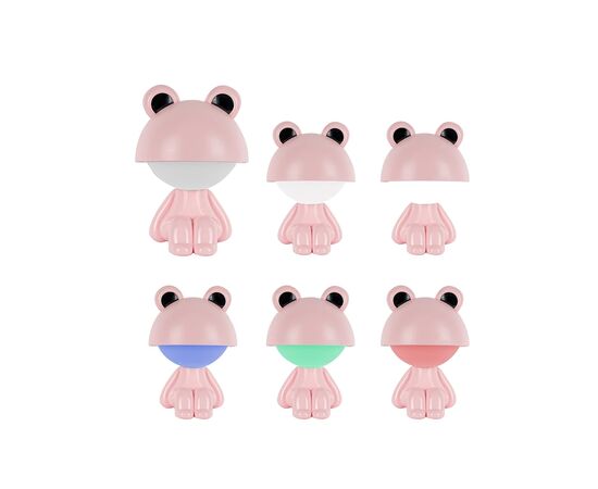 Ночник Kite Светильник LED с аккумулятором Cute Froggy, розовый (K25-316-3-2), изображение 4