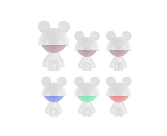 Ночник Kite Светильник LED с аккумулятором Cute Mouse, белый (K25-316-2-1), изображение 4 Ночник Kite Светильник LED с аккумулятором Cute Mouse, белый (K25-316-2-1), изображение 4