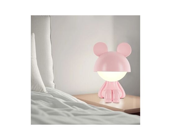 Ночник Kite Светильник LED с аккумулятором Cute Mouse, розовый (K25-316-2-2), изображение 5 Ночник Kite Светильник LED с аккумулятором Cute Mouse, розовый (K25-316-2-2), изображение 5