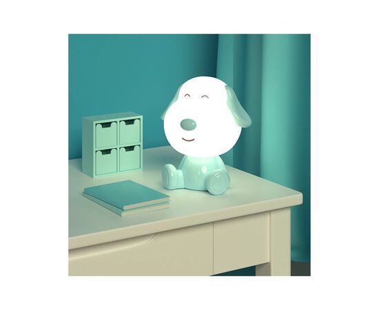 Ночник Kite Светильник LED с аккумулятором Doggy, голубой (K24-491-3-3), изображение 5 Ночник Kite Светильник LED с аккумулятором Doggy, голубой (K24-491-3-3), изображение 5