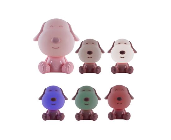 Нічник Kite Світильник LED з акумулятором Doggy, рожевий (K24-491-3-2), зображення 4 Нічник Kite Світильник LED з акумулятором Doggy, рожевий (K24-491-3-2), зображення 4