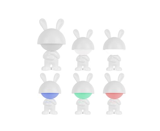 Ночник Kite Светильник LED с аккумулятором Dreamy Bunny, белый (K25-315-1-1), изображение 4 Ночник Kite Светильник LED с аккумулятором Dreamy Bunny, белый (K25-315-1-1), изображение 4