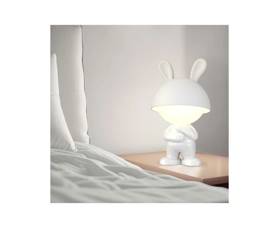 Ночник Kite Светильник LED с аккумулятором Dreamy Bunny, белый (K25-315-1-1), изображение 5 Ночник Kite Светильник LED с аккумулятором Dreamy Bunny, белый (K25-315-1-1), изображение 5
