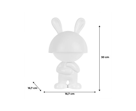 Ночник Kite Светильник LED с аккумулятором Dreamy Bunny, белый (K25-315-1-1), изображение 6 Ночник Kite Светильник LED с аккумулятором Dreamy Bunny, белый (K25-315-1-1), изображение 6