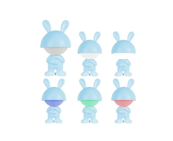 Ночник Kite Светильник LED с аккумулятором Dreamy Bunny, голубой (K25-315-1-3), изображение 4 Ночник Kite Светильник LED с аккумулятором Dreamy Bunny, голубой (K25-315-1-3), изображение 4
