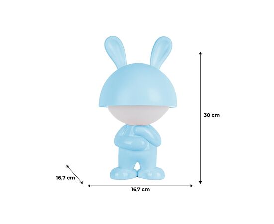 Ночник Kite Светильник LED с аккумулятором Dreamy Bunny, голубой (K25-315-1-3), изображение 6 Ночник Kite Светильник LED с аккумулятором Dreamy Bunny, голубой (K25-315-1-3), изображение 6