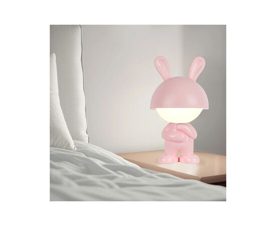 Ночник Kite Светильник LED с аккумулятором Dreamy Bunny, розовый (K25-315-1-2), изображение 5 Ночник Kite Светильник LED с аккумулятором Dreamy Bunny, розовый (K25-315-1-2), изображение 5