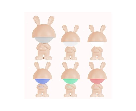 Ночник Kite Светильник LED с аккумулятором Dreamy Bunny, персиковый (K25-315-1-4), изображение 4 Ночник Kite Светильник LED с аккумулятором Dreamy Bunny, персиковый (K25-315-1-4), изображение 4