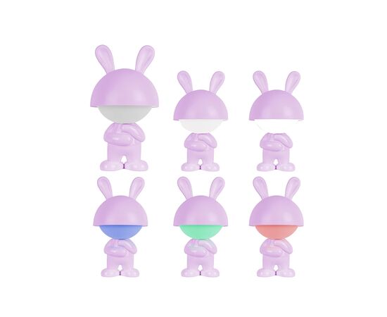 Ночник Kite Светильник LED с аккумулятором Dreamy Bunny, фиолетовый (K25-315-1-5), изображение 4 Ночник Kite Светильник LED с аккумулятором Dreamy Bunny, фиолетовый (K25-315-1-5), изображение 4