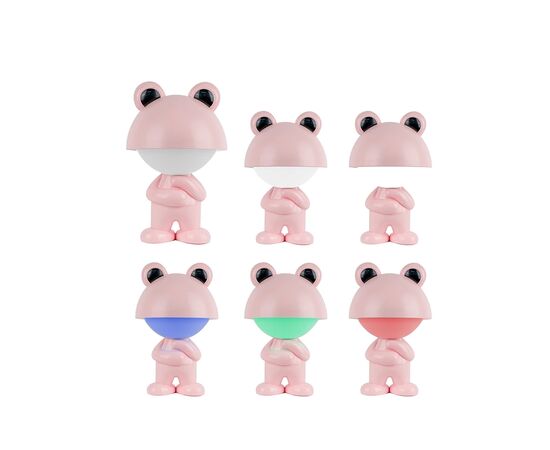 Ночник Kite Светильник LED с аккумулятором Dreamy Froggy, розовый (K25-315-3-2), изображение 4 Ночник Kite Светильник LED с аккумулятором Dreamy Froggy, розовый (K25-315-3-2), изображение 4