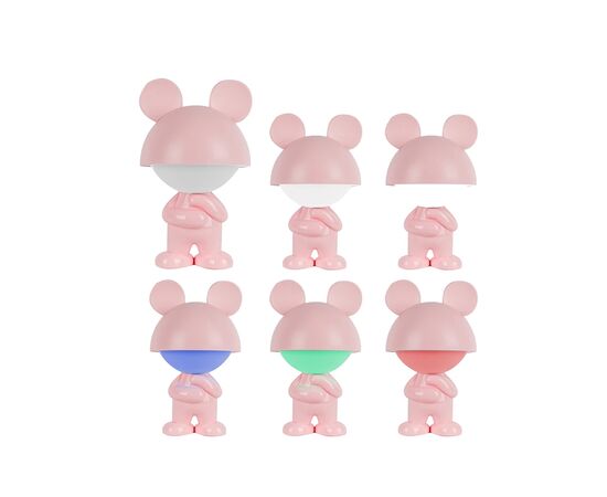 Ночник Kite Светильник LED с аккумулятором Dreamy Mouse, розовый (K25-315-2-2), изображение 4 Ночник Kite Светильник LED с аккумулятором Dreamy Mouse, розовый (K25-315-2-2), изображение 4