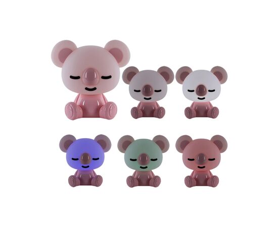 Ночник Kite Светильник LED с аккумулятором Koala, розовый (K24-491-2-2), изображение 4 Ночник Kite Светильник LED с аккумулятором Koala, розовый (K24-491-2-2), изображение 4