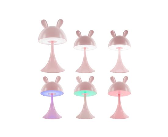 Ночник Kite Светильник LED с аккумулятором Simple Bunny, розовый (K25-317-1-2), изображение 4 Ночник Kite Светильник LED с аккумулятором Simple Bunny, розовый (K25-317-1-2), изображение 4