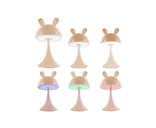 Ночник Kite Светильник LED с аккумулятором Simple Bunny, персиковый (K25-317-1-4), изображение 4 Ночник Kite Светильник LED с аккумулятором Simple Bunny, персиковый (K25-317-1-4), изображение 4