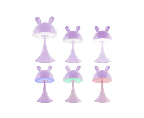 Ночник Kite Светильник LED с аккумулятором Simple Bunny, фиолетовый (K25-317-1-5), изображение 4 Ночник Kite Светильник LED с аккумулятором Simple Bunny, фиолетовый (K25-317-1-5), изображение 4