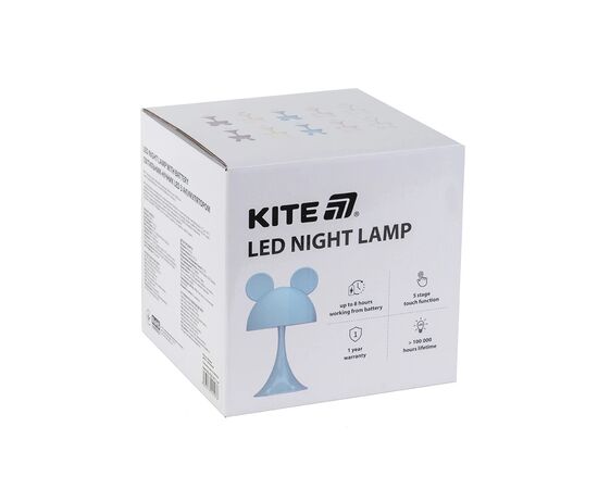 Ночник Kite Светильник LED с аккумулятором Simple Mouse, голубой (K25-317-2-3), изображение 3 Ночник Kite Светильник LED с аккумулятором Simple Mouse, голубой (K25-317-2-3), изображение 3
