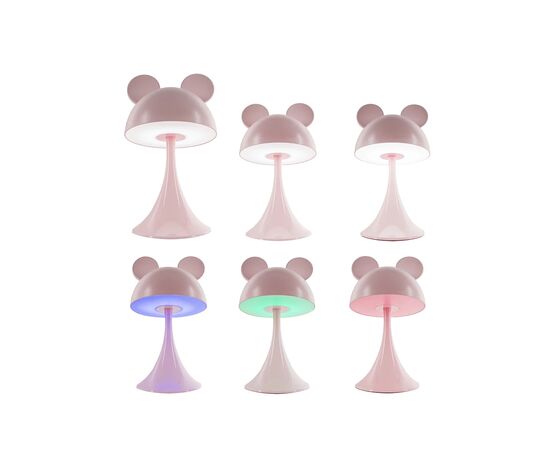 Нічник Kite Світильник LED з акумулятором Simple Mouse, рожевий (K25-317-2-2), зображення 4 Нічник Kite Світильник LED з акумулятором Simple Mouse, рожевий (K25-317-2-2), зображення 4