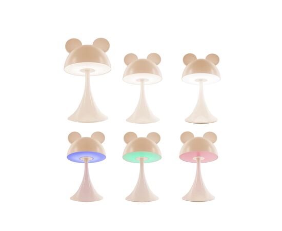 Ночник Kite Светильник LED с аккумулятором Simple Mouse, персиковый (K25-317-2-4), изображение 4 Ночник Kite Светильник LED с аккумулятором Simple Mouse, персиковый (K25-317-2-4), изображение 4