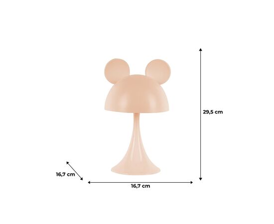 Ночник Kite Светильник LED с аккумулятором Simple Mouse, персиковый (K25-317-2-4), изображение 6 Ночник Kite Светильник LED с аккумулятором Simple Mouse, персиковый (K25-317-2-4), изображение 6