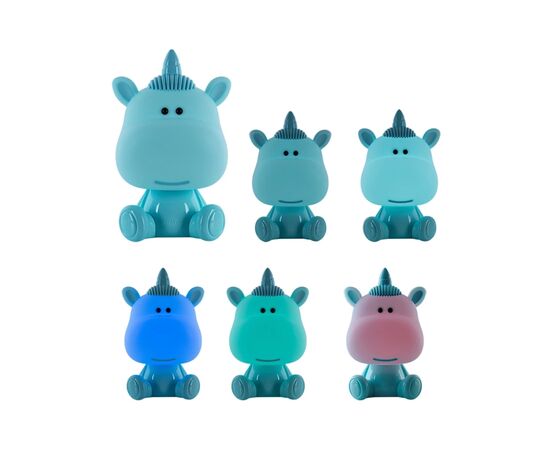 Ночник Kite Светильник LED с аккумулятором Unicorn, голубой (K24-491-1-3), изображение 4 Ночник Kite Светильник LED с аккумулятором Unicorn, голубой (K24-491-1-3), изображение 4