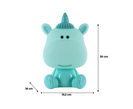 Ночник Kite Светильник LED с аккумулятором Unicorn, зеленый (K24-491-1-4), изображение 6 Ночник Kite Светильник LED с аккумулятором Unicorn, зеленый (K24-491-1-4), изображение 6