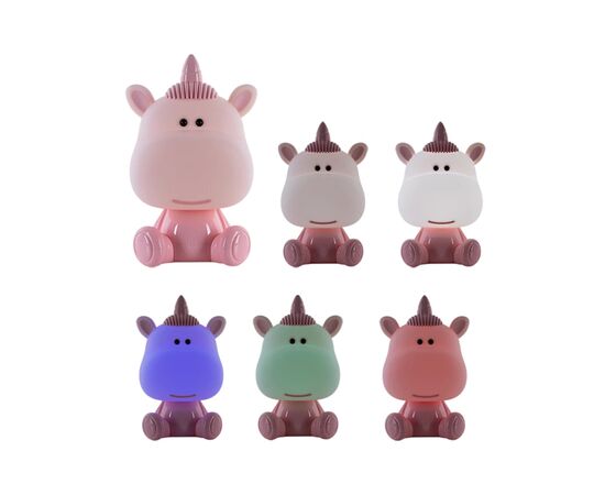 Ночник Kite Светильник LED с аккумулятором Unicorn, розовый (K24-491-1-2), изображение 4 Ночник Kite Светильник LED с аккумулятором Unicorn, розовый (K24-491-1-2), изображение 4