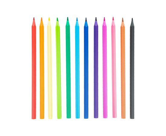 Олівці кольорові Kite Flower пластикові, 12 кольорів (K24-049-1), зображення 2