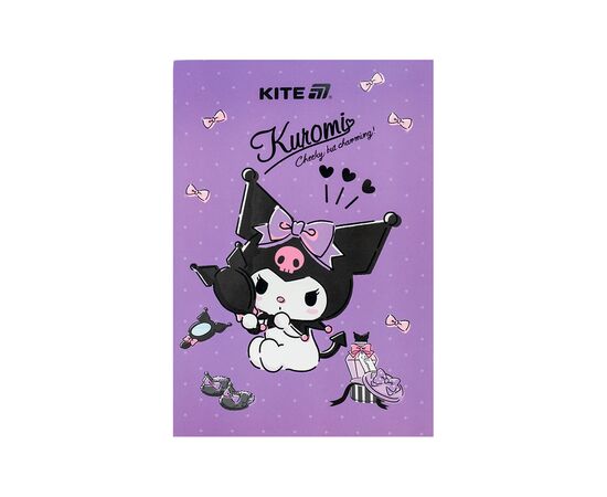 Блокнот Kite Kuromi A5, 50 аркушів, клітинка (HK25-194-2)