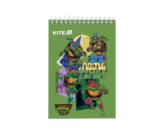 Блокнот Kite на спирали Ninja Turtles А6, 48 листов, нелинованный (NT25-196)