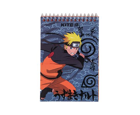 Блокнот Kite на спирали Naruto А6, 48 листов, нелинованный (NR23-196-2)