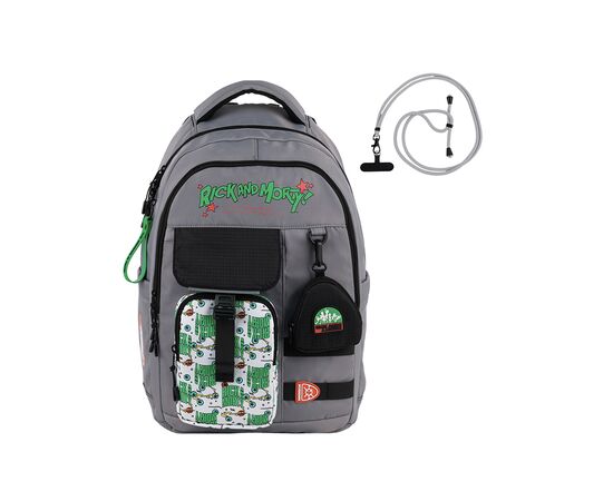 Рюкзак школьный Kite Education teens 2597L Rick & Morty (RM25-2597L), изображение 3 Рюкзак школьный Kite Education teens 2597L Rick & Morty (RM25-2597L), изображение 3