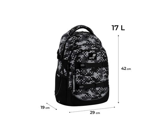 Рюкзак школьный Kite Education teens 727M-1 (K25-727M-1), изображение 2 Рюкзак школьный Kite Education teens 727M-1 (K25-727M-1), изображение 2