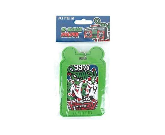 Бейдж Kite вертикальный на шнурке, зеленый (K24-296-2), изображение 4 Бейдж Kite вертикальный на шнурке, зеленый (K24-296-2), изображение 4