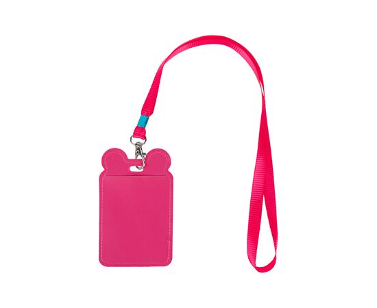 Бейдж Kite вертикальный на шнурке, фуксия (K24-296-4), изображение 2