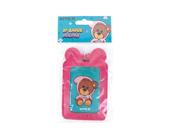 Бейдж Kite вертикальный на шнурке, фуксия (K24-296-4), изображение 4