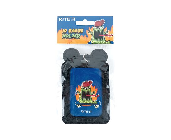 Бейдж Kite вертикальний на шнурку, чорний (K24-296-3), зображення 4 Бейдж Kite вертикальний на шнурку, чорний (K24-296-3), зображення 4