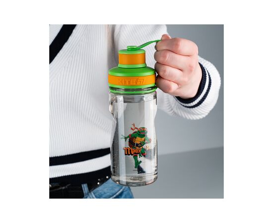 Поильник-непроливайка Kite Ninja Turtles 500 мл, сіра (NT25-397), изображение 6