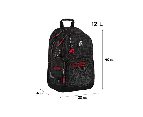 Рюкзак шкільний Kite Education 585 Hot Wheels Skate (HW25-585M), зображення 2 Рюкзак шкільний Kite Education 585 Hot Wheels Skate (HW25-585M), зображення 2