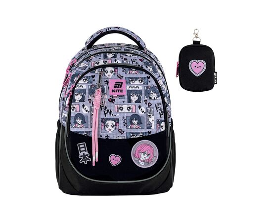 Рюкзак школьный Kite Education 700 Anime Girl (K25-700M-1), изображение 3 Рюкзак школьный Kite Education 700 Anime Girl (K25-700M-1), изображение 3