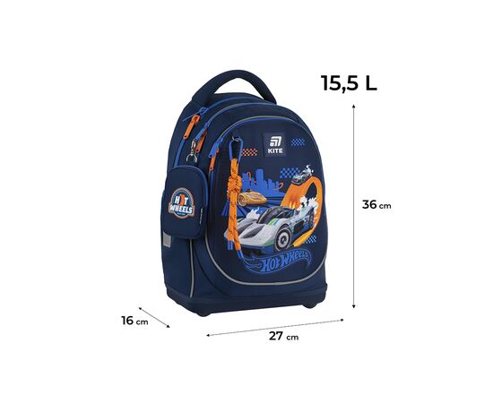 Рюкзак школьный Kite Education 724 Hot Wheels (HW25-724S), изображение 2 Рюкзак школьный Kite Education 724 Hot Wheels (HW25-724S), изображение 2