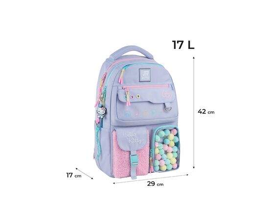 Рюкзак школьный Kite Education teens 2587M Hello Kitty (HK25-2587M), изображение 2 Рюкзак школьный Kite Education teens 2587M Hello Kitty (HK25-2587M), изображение 2